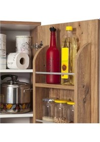 Resim Evistro Kiler Dolabı 90 Derece Açılır Kapak Mutfak Dolabı Atlantik Çam 