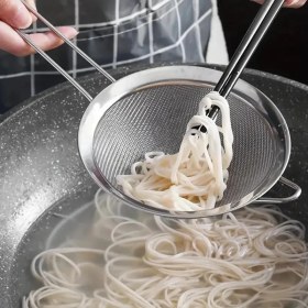 Resim Esmo Home Paslanmaz Çelik Pratik 4'lü Çay Süzgeci Sebze Makarna Un Süzgeç 