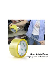 Resim Şeffaf Koli Bandı En:45Mm Metraj:40M 6.Adet 