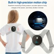 Resim Titreşimli Uyarı Özellikli Akıllı Duruş Düzeltici - USB ile Çalışan Sırt Korsesi, Gerçek Zamanlı İzleme, Lityum Pil, Ofis, Spor Salonu, Seyahat için - Erkekler ve Kadınlar için Duruş İyileştirme ve Omurga Desteği, Ofis Ergonomisi, Şık Tasarım, Dayanıklı Yapı 