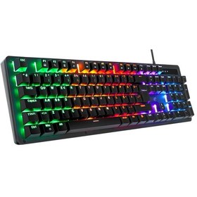 Resim Acer Emachines, Eak104, Siyah, Usb Kablolu, Rgb Backlight, Red Mekanik Switch, Türkçe Q, 104 Tuşlu, Gaming Klavye 12934554 