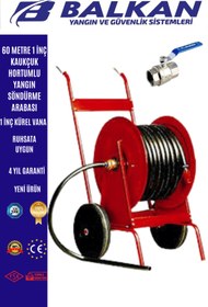 Resim Balkan Ticaret 60 Metre Yangın Hortum Arabası+1 inç küresel vana 