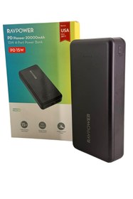 Resim Ravpower PB1216 Su Geçirmez 20000 Mah Pd 15W 4 Port Powerbank 
