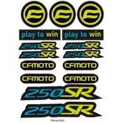 Resim PROMOT Motorsiklet Aksesuar Ekipman Sticker Kask Grenaj Laptop Sticker Seti 0023 
