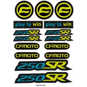 Resim PROMOT Motorsiklet Aksesuar Ekipman Sticker Kask Grenaj Laptop Sticker Seti 0023 