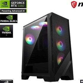 Resim MSI S01 H610 RTX5000 i5-14400F 32 GB DDR5 1 TB SSD Gen4 RTX5060 8 GB W11P Masaüstü Oyun Bilgisayarı 