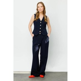 Resim On Triko İspanyol Paça Cepli Kadın Pantolon (24K.ON.PNT.24935.01) 