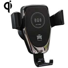 Resim Sones Araç Hava Çıkış Braketi Kablosuz Şarj Cihazı Qi Standart Kablosuz Şarj Cihazı Siyah 