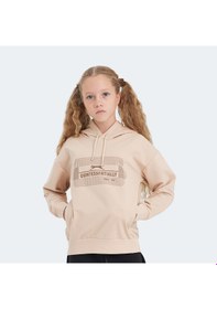 Resim Slazenger LAYO Çocuk Kapüşonlu Camel Sweatshirt 