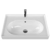 Resim Turkuaz Seramik Cerastyle Damlalıklı Arya Lavabo 60CM Hariç 