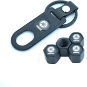 Resim GARDENAUTO Yamaha Rs Viking Pro Paslanmaz Çelik Sibop Kapağı Ve Anahtarlık Seti 