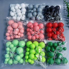 Resim 23 adet Yeni Mat Pasta Dekorasyon Topları, Doğum Günü Partileri, Düğün Kutlamaları ve Sevgililer Günü Pasta Süslemeleri için uygundur. 