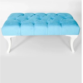 Resim Ekon Gema Hünkar Puf Bench Mavi 90 Cm. 1. Sınıf Silinebilir Kumaş 