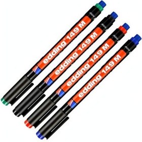 Resim Edding Asetat Kalemi 10 Lu Kutu Kırmızı 149M Kırmızı 