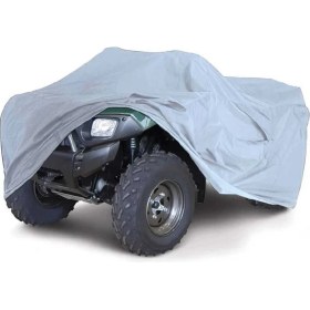 Resim CoverPlus Kanuni Atv 150 Atv Su Geçirmez Brandası -Gri 