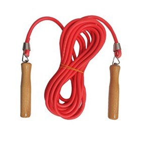 Resim Avessa 2807K 7 M Kırmızı Ahşap Saplı Atlama İpi 