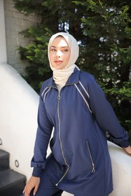 Resim MİMİ Luxury Wear Kadın Tesettür Eşofman Takımı Fermuarlı & Alt Üst Takım 
