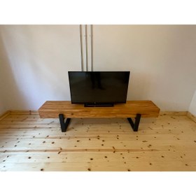 Resim NINE WOOD Kütük Tv Ünitesi (açık Kahverengi) 