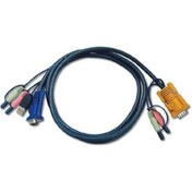 Resim Aten 2L 5303U 3 Mt Usb Klavye Mouse Monitör Vga Kvm Switch Kablos 