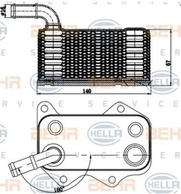 Resim KNECHT CLC174000S Yağ Soğutucu 04-11 Golf V Jetta Passat 2.0FSI-TFSI 