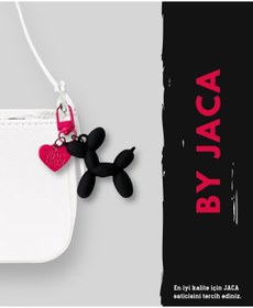 Resim JACA Balon Köpek Model Charm Şık Sallantılı Çanta Aksesuarı Ve Anahtarlık 
