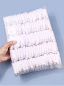 Resim 100 Adet Üçgen Toz Puf Pudra Sıvı Kozmetik Yumuşak Peluş Toz Puf Makyaj Whıte 