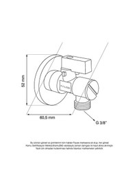 Resim Fause Filtreli Ara Musluk Kdc110 Krom 
