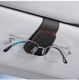 Resim Araç İçi Gözlük Klipsi - Çok Amaçlı Mikrofiber Güneş Gözlüğü Tutucu, Kolay Kullanım 