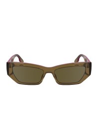 Resim Karl Lagerfeld Kl 6160s 210 54 Unisex Dikdörtgen Şeffaf Kahverengi Kemik Güneş Gözlüğü Kahverengi 