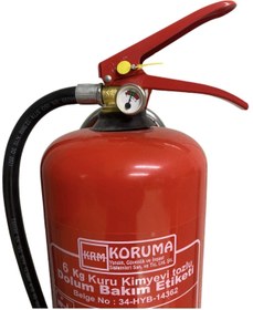 Resim KORUMA 6 Kg Kuru Kimyevi Tozlu Cihaz Ruhsata Uygundur 