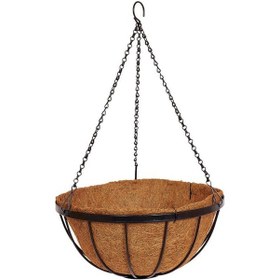 Resim Sarkaç Çiçek Sepeti Coco Elyaf Makreme Saksı 25 cm 