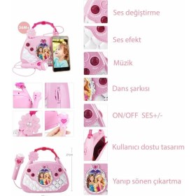 Resim MCM Group BAO-1706 Mikrofonlu Mp3 Çalar Parti Müzikleri El Çantası 