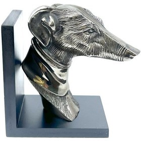 Resim Vintage Köpek Greyhound/tazı Kitap Tutucu - Kitap Stoperi 