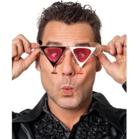 Resim MCM Group Siyah Beyaz Renk Martini Tasarımlı Parti Gözlüğü 