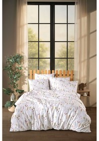 Resim Eflora Lastikli Çarşaflı Çift Kişilik Nevresim Takımı Çicek Desen 