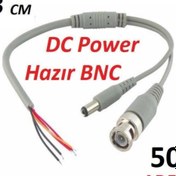 Resim Cesur 50 Adet Bnc Hazır Kablo Dc Power Jack Erkek Cctv Kamera Bnc Uç 