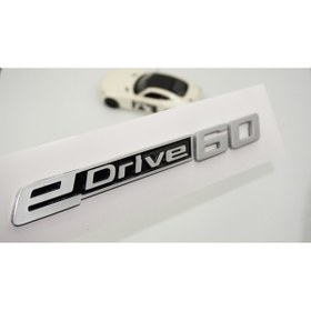 Resim DK Tuning eDrive 60 Bagaj Gri Siyah Yeni Nesil Yazı Logo Bmw İle Uyumlu 
