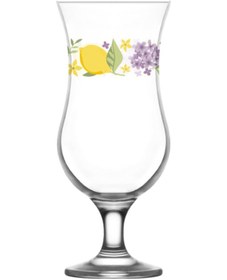 Resim Lav Fiesta Limon Desen Meşrubat Bardağı Tekli 390 Cc 5 Adet Renkli 