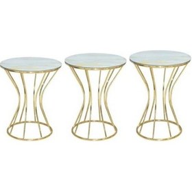 Resim Brc Kum Saati Zigon Beyaz Mermer Desen Metal Transmisyon Çelik Go 