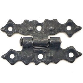 Resim Skygo Antika Tarz Dekoratif Pirinç Yıldız Menteşe - 63x36 mm, Oksit 