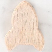 Resim Loren Crafts Roket Figürlü Ahşap Boncuk 