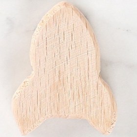 Resim Loren Crafts Roket Figürlü Ahşap Boncuk 