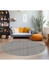 Resim Düz Renk Gri Sisal Yumuşak Polipropilen Jüt Halı Salon Oturma Odası Yolluk Mutfak Koridor Halısı 