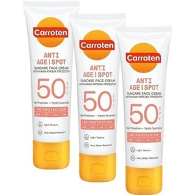 Resim Carroten Yüz Kremi Anti-age Spf50 50ml 3 Paketi 
