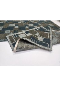 Resim Banyo Paspası 2'li Set Blunity Plaid Haki Çok Renkli 