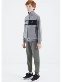 Resim Tommylife Tommy Life Gri Melanj Dik Yaka Erkek Çocuk Sweatshirt - 11183 Gri Melanj 