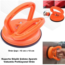 Resim caraks Kaporta Göçük Çekme Aparatı 12cm X 12cm Vakumlu Profesyonel Ürün - 