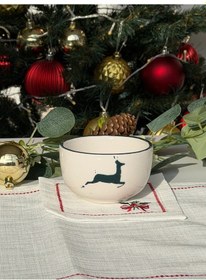 Resim Geyikli Yılbaşı Çerezlik Seti - 2'li Çok Renk 