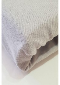 Resim 3 Adet Pamuklu Ve Lastikli 60 X 120 Cm Penye Bebek Çarşaf-gri 