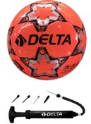Resim Delta Stapler 5 Numara Dikişli Futbol Topu + Top Pompası 
